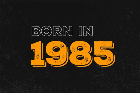 age born in 1985